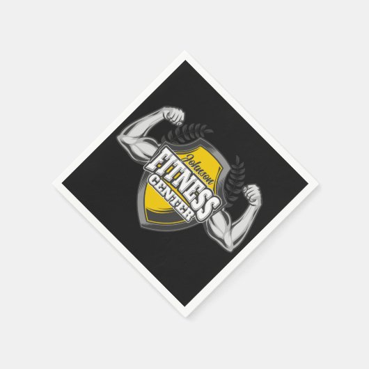 Gepersonaliseerde NAAM Musea Fitness Trainer Gym Servet (Hoek)