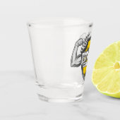 Gepersonaliseerde NAAM Musea Fitness Trainer Gym Shot Glas (Links)