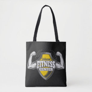 Gepersonaliseerde NAAM Musea Fitness Trainer Gym Tote Bag