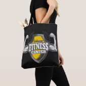 Gepersonaliseerde NAAM Musea Fitness Trainer Gym Tote Bag (Dichtbij)