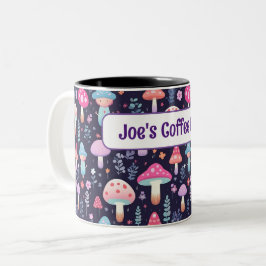 Gepersonaliseerde naam Mushroom Gift Mok