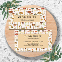 Gepersonaliseerde naam  Mushroom Visitekaartje