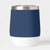 Gepersonaliseerde naam Navy Blue Script Monogram (Achterkant)