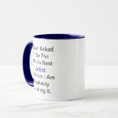 Gepersonaliseerde naam nooit gevraagd om beste art mok (Voorkant links)