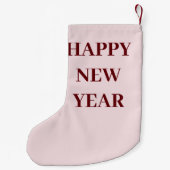 Gepersonaliseerde naam Notenkraker Roze Rood Kerst Kleine Kerstsok (Achterkant)