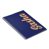 Gepersonaliseerde naam Notitieboek Schrijven Journ (Rechterzijde)