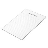 Gepersonaliseerde naam Notities Gelijnd Notitieblo Notitieblok (Schuin)
