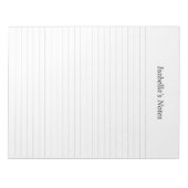 Gepersonaliseerde naam Notities Gelijnd Notitieblo Notitieblok (Voorkant)