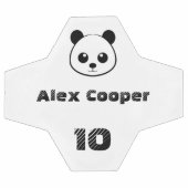 Gepersonaliseerde Naam Nummer Glimlachende panda Voetbal (Enkel)