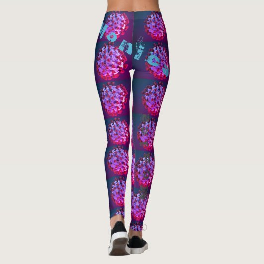 Gepersonaliseerde naam Oefening Leggings (Achterkant)