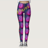 Gepersonaliseerde naam Oefening Leggings (Voorkant)