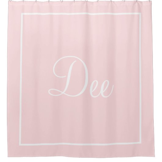 Gepersonaliseerde naam of initiële douchegordijn (Voorkant)