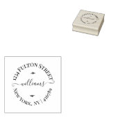 Gepersonaliseerde naam of Logo retouradres Rubberstempel (Gestempeld)