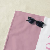 Gepersonaliseerde naam of tekstcadeau strandlaken (In situ)