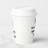 Gepersonaliseerde naam & offerte, koffie espresso papieren bekers (Links)