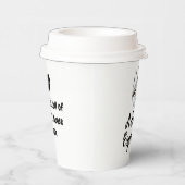 Gepersonaliseerde naam & offerte, koffie espresso papieren bekers (Rechts)