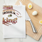 Gepersonaliseerde naam oma keuken cadeau theedoek (Quarter Fold)