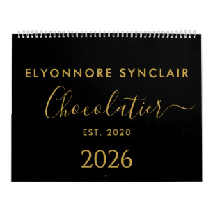 Gepersonaliseerde Naam Opgerichte Datum Chocoladef Kalender