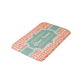 Gepersonaliseerde naam Oranje eigendom van Mint Badmat (Gekanteld)