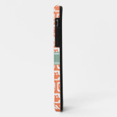 Gepersonaliseerde naam Oranje eigendom van Mint Case-Mate iPhone Case (Achterkant/links)