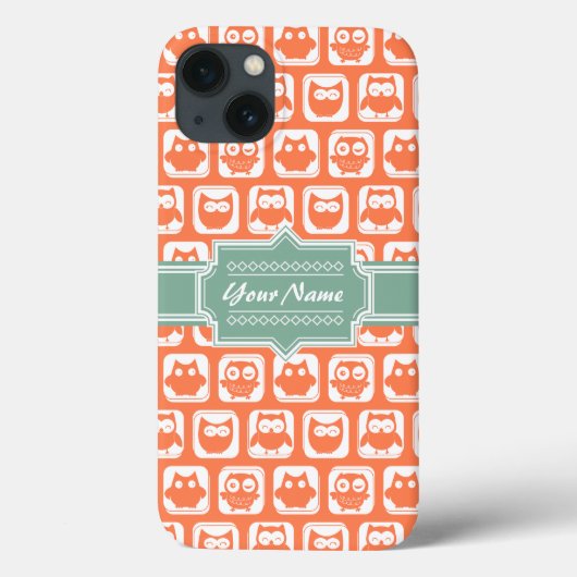 Gepersonaliseerde naam Oranje eigendom van Mint Case-Mate iPhone Case (Achterkant)