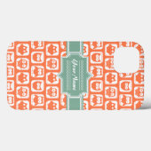 Gepersonaliseerde naam Oranje eigendom van Mint Case-Mate iPhone Case (Achterkant (horizontaal))
