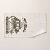 Gepersonaliseerde NAAM Oud Western Stagecoach Carr Bad Handdoek (Handdoek)