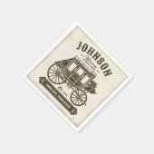 Gepersonaliseerde NAAM Oud Western Stagecoach Carr Servet (Hoek)