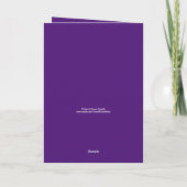 Gepersonaliseerde naam, Paarse, elke verjaardagsgr Kaart (Achterkant)