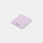 Gepersonaliseerde naam Paarse Home Kantoor Busines Post-it® Notes (Schuin)