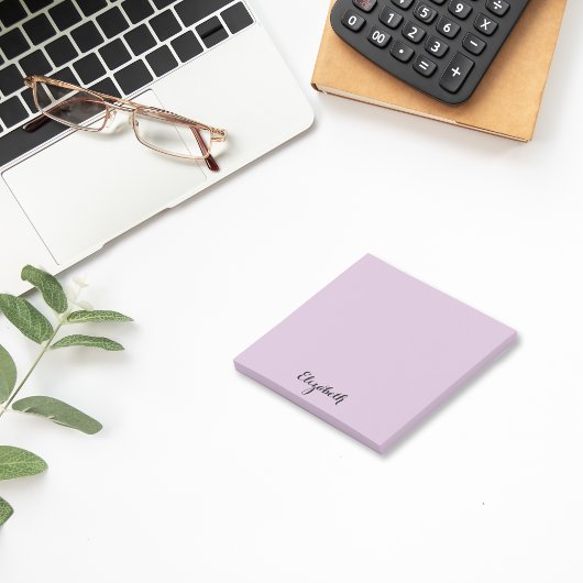 Gepersonaliseerde naam Paarse Home Kantoor Busines Post-it® Notes
