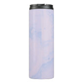 Gepersonaliseerde Naam Paarse Marmeren Chic Party  Thermosbeker (Achterkant)