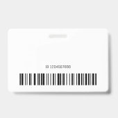 Gepersonaliseerde naam Paarse Roze Gradient Trendy Badge (Achterkant)