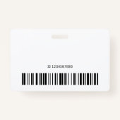 Gepersonaliseerde naam Paarse Roze Gradient Trendy Badge (Achterkant)