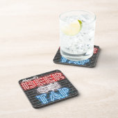 Gepersonaliseerde naam Patriottic Beer Sign Brewer Bier Onderzetter (Rechterzijde)