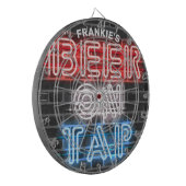 Gepersonaliseerde naam Patriottic Beer Sign Brewer Dartbord (Voorkant Links)