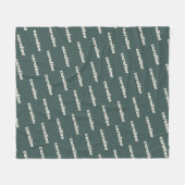 Gepersonaliseerde naam Patroon Retro Lettertype Sa Fleece Deken (Voorkant (Horizontaal))