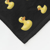 Gepersonaliseerde naam patroon zwarte rubbereend fleece deken (Hoek)