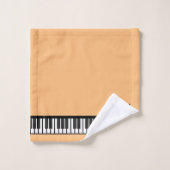 Gepersonaliseerde NAAM Pianist Piano Keys Bad Handdoek (Wasdoekje)
