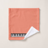 Gepersonaliseerde NAAM Pianist Piano Keys Bad Handdoek (Wasdoekje)