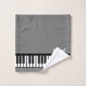 Gepersonaliseerde NAAM Pianist Piano Keys Bad Handdoek (Wasdoekje)