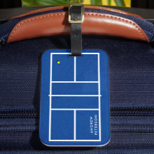 Gepersonaliseerde naam Pickleball Court Blue