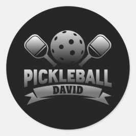 Gepersonaliseerde naam Pickleball Sticker
