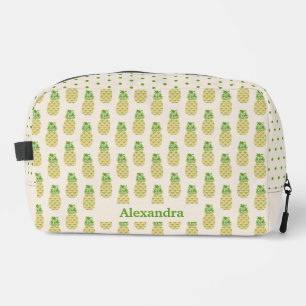 Gepersonaliseerde Naam Pineapple Cut Sew Bag Toilettasje
