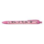Gepersonaliseerde naam Pink Love Pen (Bovenkant)