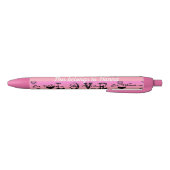 Gepersonaliseerde naam Pink Love Pen (Bodem)