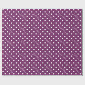 Gepersonaliseerde naam Polka Dot Wrapping Paper Cadeaupapier (Vlak)