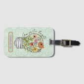 Gepersonaliseerde naam Positive Thoughts Inspirere Bagagelabel (Voorkant (horizontaal))