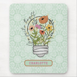 Gepersonaliseerde naam Positive Thoughts Inspirere Muismat