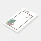 Gepersonaliseerde naam post het notities in veer l post-it® notes (Schuin)